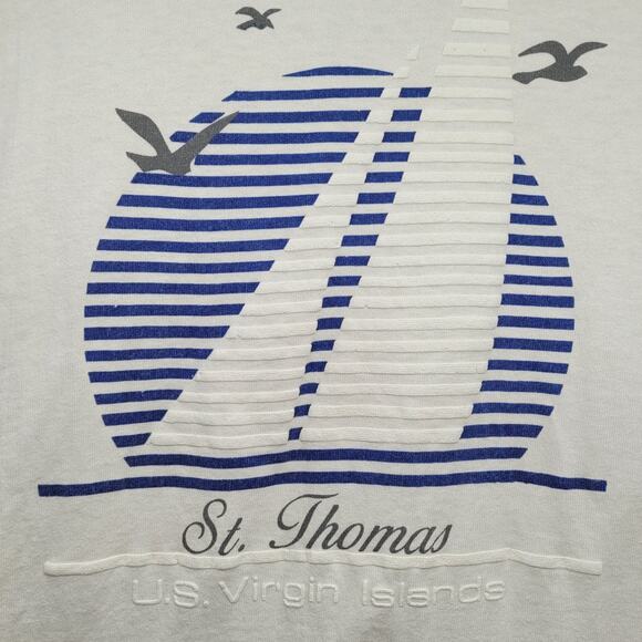 Fruit of the Loom Single‑Stitch Puffy Graphic Tee Retro Vintage‎ Menswear - Picture 7 of 12